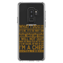 DistinctInk® Clear Shockproof Hybrid Case for Apple iPhone / Samsung Galaxy / Google Pixel - Chef - What I Do Isn't Easy