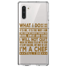 DistinctInk® Clear Shockproof Hybrid Case for Apple iPhone / Samsung Galaxy / Google Pixel - Chef - What I Do Isn't Easy