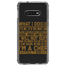 DistinctInk® Clear Shockproof Hybrid Case for Apple iPhone / Samsung Galaxy / Google Pixel - Chef - What I Do Isn't Easy