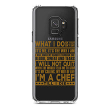 DistinctInk® Clear Shockproof Hybrid Case for Apple iPhone / Samsung Galaxy / Google Pixel - Chef - What I Do Isn't Easy