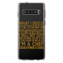DistinctInk® Clear Shockproof Hybrid Case for Apple iPhone / Samsung Galaxy / Google Pixel - Chef - What I Do Isn't Easy