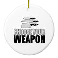 Chef Knives Ceramic Ornament