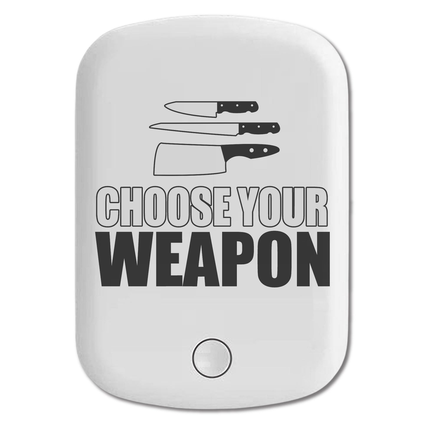 DistinctInk Magnetic Battery Pack, Wireless Portable Charger with USB-C Cable, Compatible with MagSafe iPhone 14 / 13 / 12 Series - Choose Your Weapon - Chef Knives