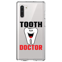 DistinctInk® Clear Shockproof Hybrid Case for Apple iPhone / Samsung Galaxy / Google Pixel - Tooth Doctor Dentist