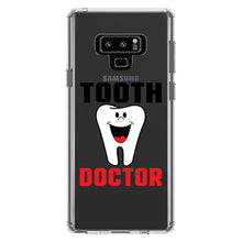 DistinctInk® Clear Shockproof Hybrid Case for Apple iPhone / Samsung Galaxy / Google Pixel - Tooth Doctor Dentist