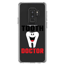 DistinctInk® Clear Shockproof Hybrid Case for Apple iPhone / Samsung Galaxy / Google Pixel - Tooth Doctor Dentist