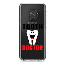 DistinctInk® Clear Shockproof Hybrid Case for Apple iPhone / Samsung Galaxy / Google Pixel - Tooth Doctor Dentist