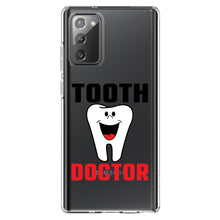 DistinctInk® Clear Shockproof Hybrid Case for Apple iPhone / Samsung Galaxy / Google Pixel - Tooth Doctor Dentist
