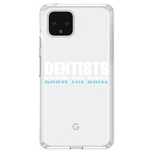 DistinctInk® Clear Shockproof Hybrid Case for Apple iPhone / Samsung Galaxy / Google Pixel - Dentists Know the Drill