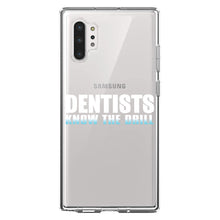 DistinctInk® Clear Shockproof Hybrid Case for Apple iPhone / Samsung Galaxy / Google Pixel - Dentists Know the Drill