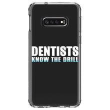 DistinctInk® Clear Shockproof Hybrid Case for Apple iPhone / Samsung Galaxy / Google Pixel - Dentists Know the Drill