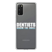 DistinctInk® Clear Shockproof Hybrid Case for Apple iPhone / Samsung Galaxy / Google Pixel - Dentists Know the Drill