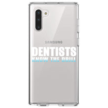 DistinctInk® Clear Shockproof Hybrid Case for Apple iPhone / Samsung Galaxy / Google Pixel - Dentists Know the Drill