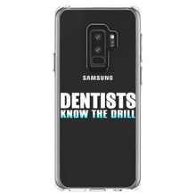 DistinctInk® Clear Shockproof Hybrid Case for Apple iPhone / Samsung Galaxy / Google Pixel - Dentists Know the Drill