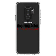 DistinctInk® Clear Shockproof Hybrid Case for Apple iPhone / Samsung Galaxy / Google Pixel - Aspiring Actor - Got Any Part Time Gigs?