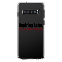 DistinctInk® Clear Shockproof Hybrid Case for Apple iPhone / Samsung Galaxy / Google Pixel - Aspiring Actor - Got Any Part Time Gigs?