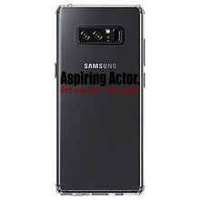 DistinctInk® Clear Shockproof Hybrid Case for Apple iPhone / Samsung Galaxy / Google Pixel - Aspiring Actor - Got Any Part Time Gigs?