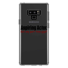 DistinctInk® Clear Shockproof Hybrid Case for Apple iPhone / Samsung Galaxy / Google Pixel - Aspiring Actor - Got Any Part Time Gigs?