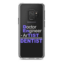 DistinctInk® Clear Shockproof Hybrid Case for Apple iPhone / Samsung Galaxy / Google Pixel - Doctor Engineer + Artist = Dentist