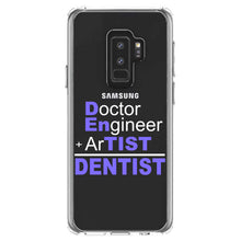 DistinctInk® Clear Shockproof Hybrid Case for Apple iPhone / Samsung Galaxy / Google Pixel - Doctor Engineer + Artist = Dentist