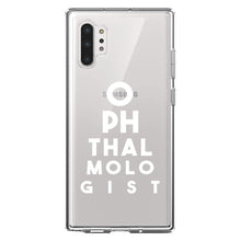 DistinctInk® Clear Shockproof Hybrid Case for Apple iPhone / Samsung Galaxy / Google Pixel - Ophthalmologist Eye Chart