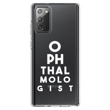 DistinctInk® Clear Shockproof Hybrid Case for Apple iPhone / Samsung Galaxy / Google Pixel - Ophthalmologist Eye Chart