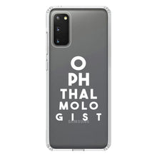 DistinctInk® Clear Shockproof Hybrid Case for Apple iPhone / Samsung Galaxy / Google Pixel - Ophthalmologist Eye Chart