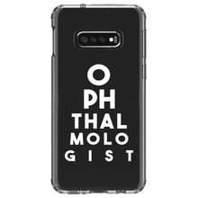 DistinctInk® Clear Shockproof Hybrid Case for Apple iPhone / Samsung Galaxy / Google Pixel - Ophthalmologist Eye Chart