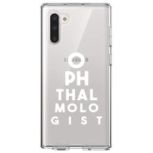 DistinctInk® Clear Shockproof Hybrid Case for Apple iPhone / Samsung Galaxy / Google Pixel - Ophthalmologist Eye Chart