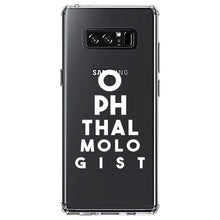 DistinctInk® Clear Shockproof Hybrid Case for Apple iPhone / Samsung Galaxy / Google Pixel - Ophthalmologist Eye Chart