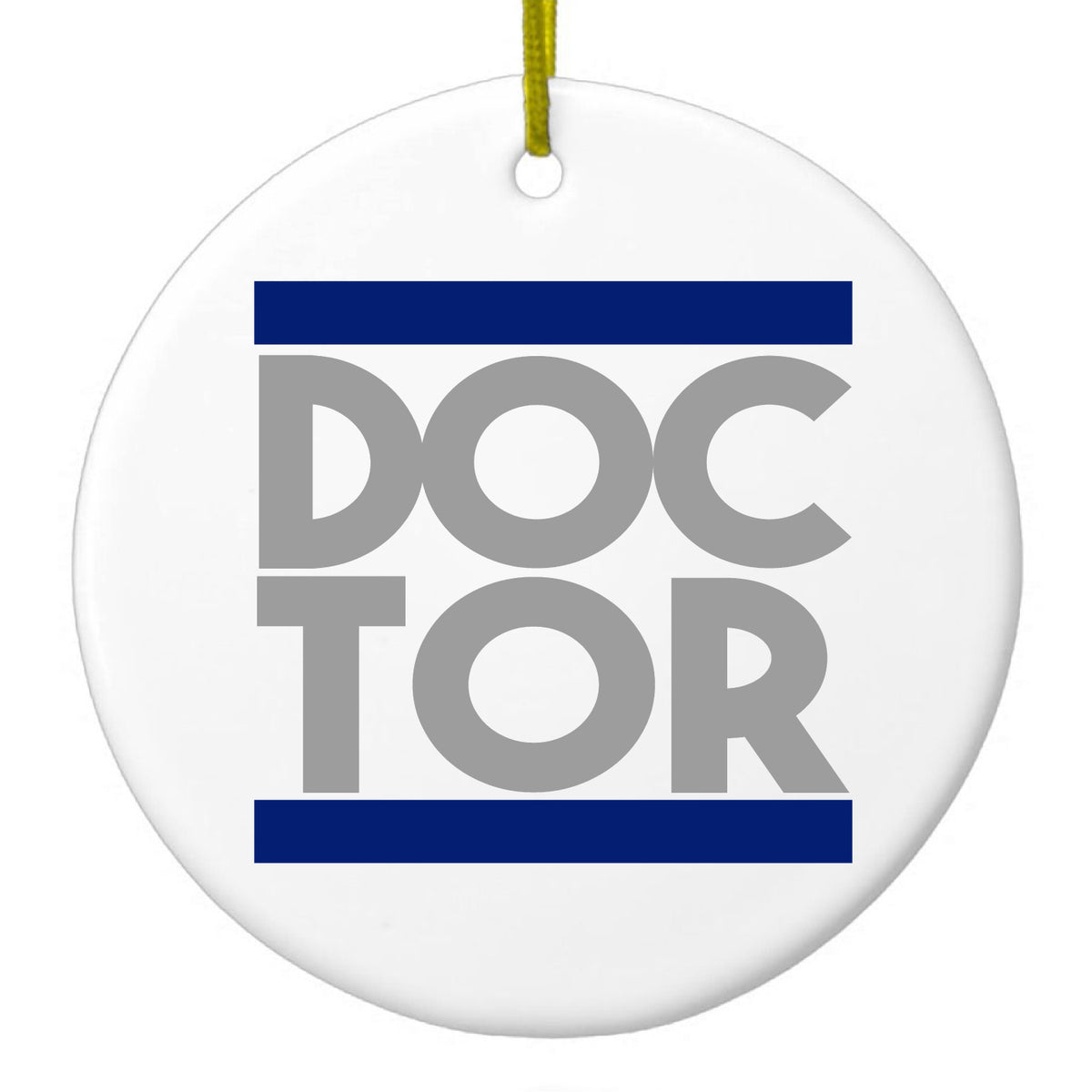 DOCTOR Word Art Ceramic Ornament