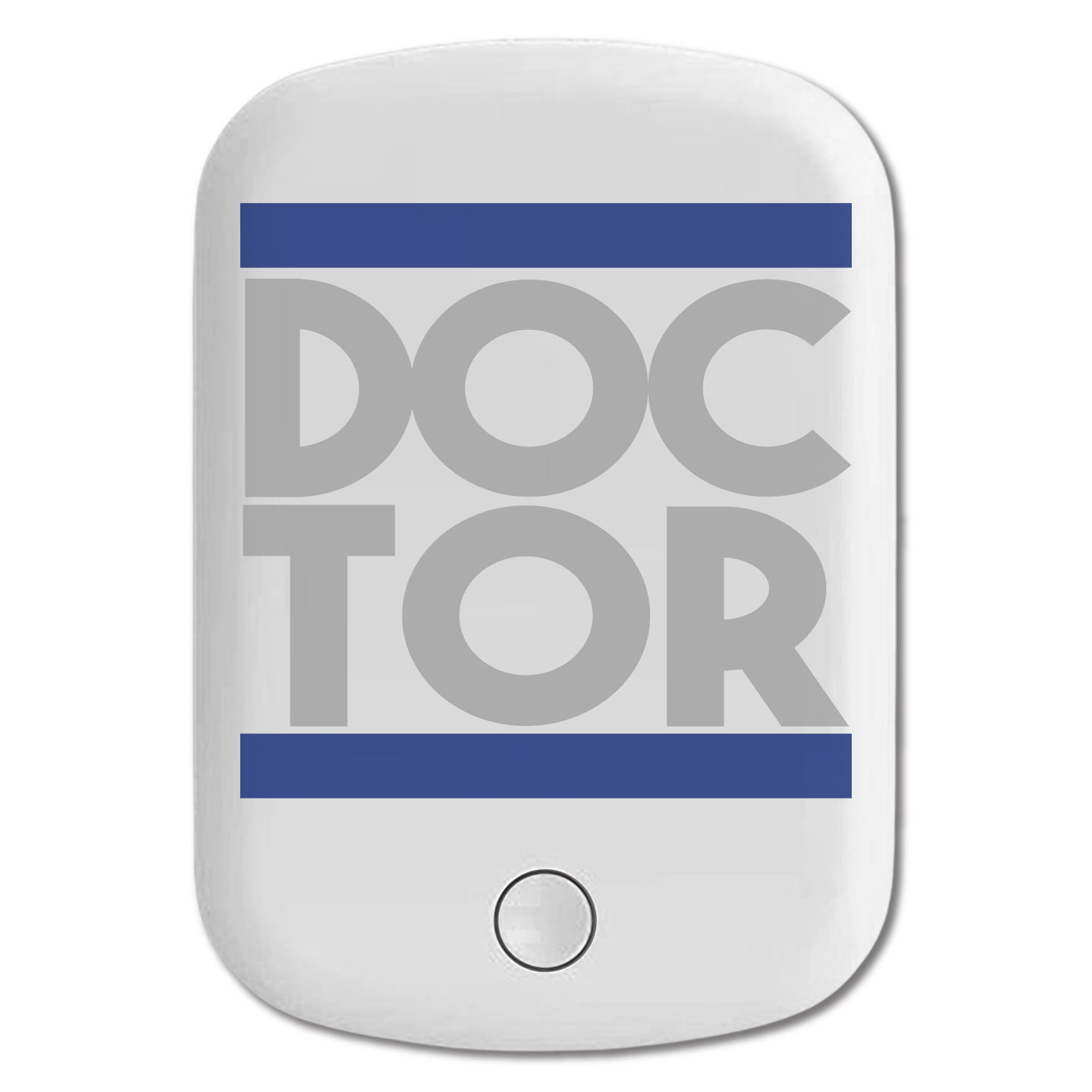 DistinctInk Magnetic Battery Pack, Wireless Portable Charger with USB-C Cable, Compatible with MagSafe iPhone 14 / 13 / 12 Series - DOCTOR Word Art