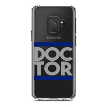 DistinctInk® Clear Shockproof Hybrid Case for Apple iPhone / Samsung Galaxy / Google Pixel - DOCTOR Word Art