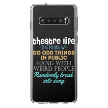 DistinctInk® Clear Shockproof Hybrid Case for Apple iPhone / Samsung Galaxy / Google Pixel - Theatre Life - Odd Things in Public