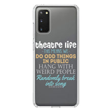 DistinctInk® Clear Shockproof Hybrid Case for Apple iPhone / Samsung Galaxy / Google Pixel - Theatre Life - Odd Things in Public