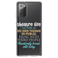 DistinctInk® Clear Shockproof Hybrid Case for Apple iPhone / Samsung Galaxy / Google Pixel - Theatre Life - Odd Things in Public