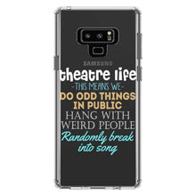 DistinctInk® Clear Shockproof Hybrid Case for Apple iPhone / Samsung Galaxy / Google Pixel - Theatre Life - Odd Things in Public