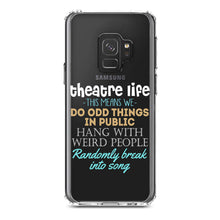 DistinctInk® Clear Shockproof Hybrid Case for Apple iPhone / Samsung Galaxy / Google Pixel - Theatre Life - Odd Things in Public