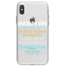 DistinctInk® Clear Shockproof Hybrid Case for Apple iPhone / Samsung Galaxy / Google Pixel - Theatre Life - Odd Things in Public