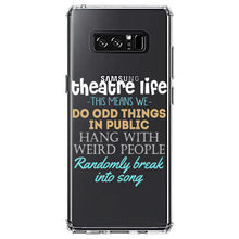 DistinctInk® Clear Shockproof Hybrid Case for Apple iPhone / Samsung Galaxy / Google Pixel - Theatre Life - Odd Things in Public