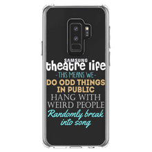 DistinctInk® Clear Shockproof Hybrid Case for Apple iPhone / Samsung Galaxy / Google Pixel - Theatre Life - Odd Things in Public