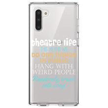 DistinctInk® Clear Shockproof Hybrid Case for Apple iPhone / Samsung Galaxy / Google Pixel - Theatre Life - Odd Things in Public