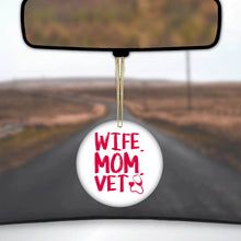 Wife. Mom. Vet. Ceramic Ornament