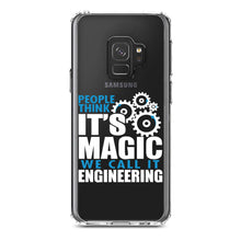 DistinctInk® Clear Shockproof Hybrid Case for Apple iPhone / Samsung Galaxy / Google Pixel - People Think It's Magic It's Engineering