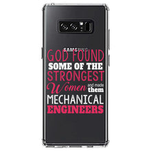 DistinctInk® Clear Shockproof Hybrid Case for Apple iPhone / Samsung Galaxy / Google Pixel - Strongest Women are Mechanical Engineers