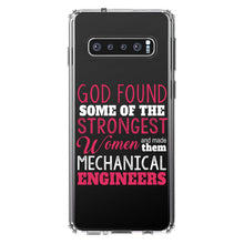 DistinctInk® Clear Shockproof Hybrid Case for Apple iPhone / Samsung Galaxy / Google Pixel - Strongest Women are Mechanical Engineers