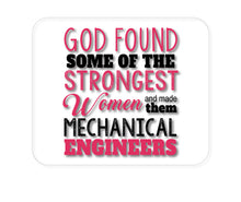 DistinctInk Custom Foam Rubber Mouse Pad - 1/4" Thick - Strongest Women are Mechanical Engineers
