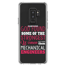 DistinctInk® Clear Shockproof Hybrid Case for Apple iPhone / Samsung Galaxy / Google Pixel - Strongest Women are Mechanical Engineers