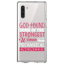 DistinctInk® Clear Shockproof Hybrid Case for Apple iPhone / Samsung Galaxy / Google Pixel - Strongest Women are Mechanical Engineers