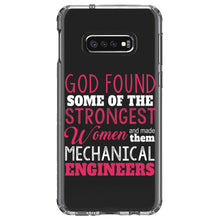 DistinctInk® Clear Shockproof Hybrid Case for Apple iPhone / Samsung Galaxy / Google Pixel - Strongest Women are Mechanical Engineers